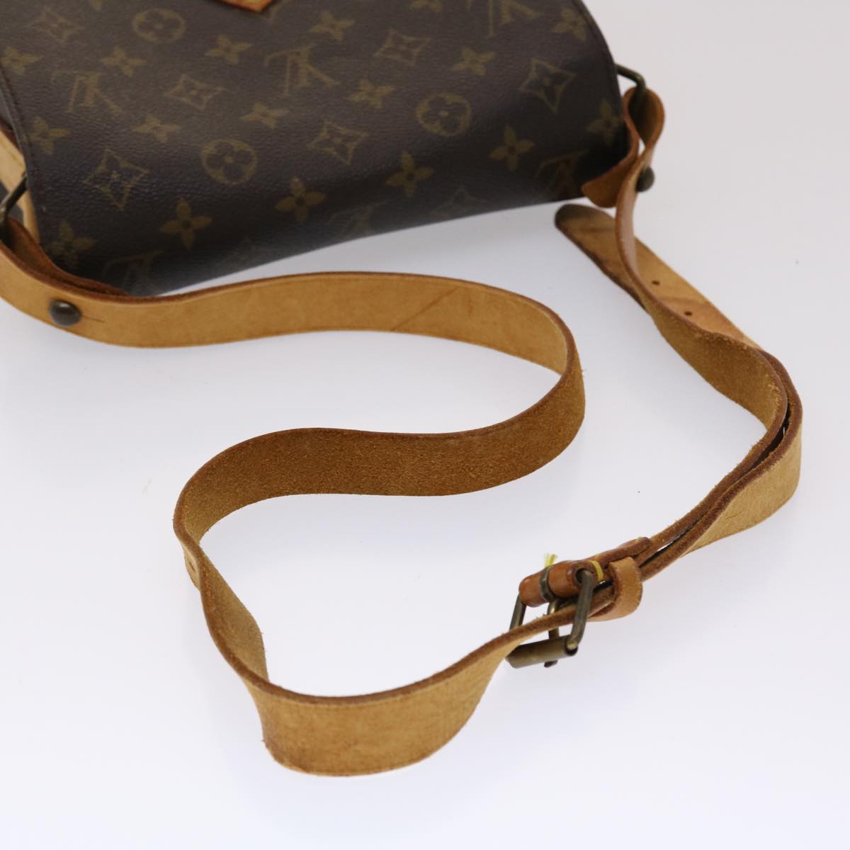 LOUIS VUITTON Monogram Cartouchiere MM Shoulder Bag M51253 LV th3764