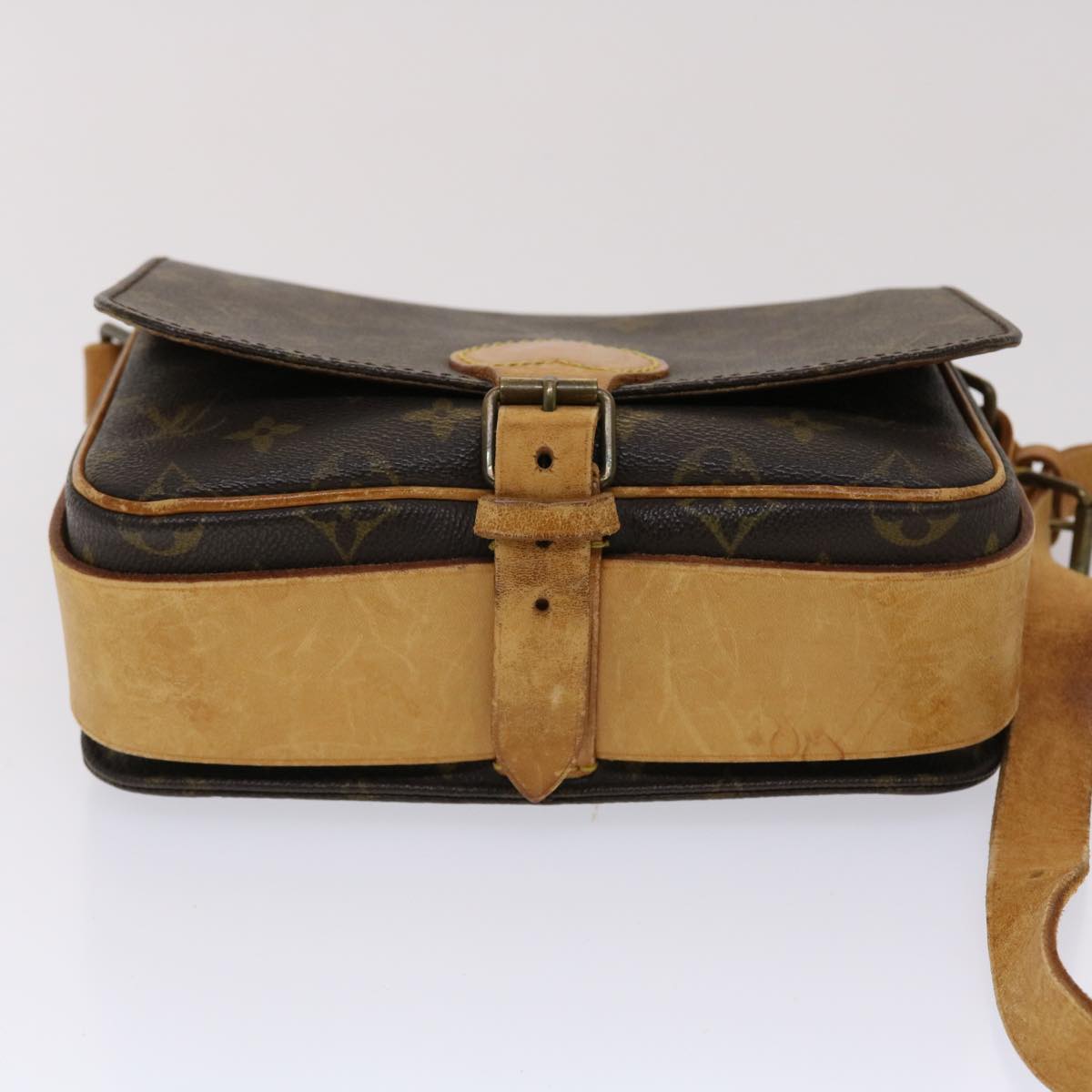 LOUIS VUITTON Monogram Cartouchiere MM Shoulder Bag M51253 LV th3764