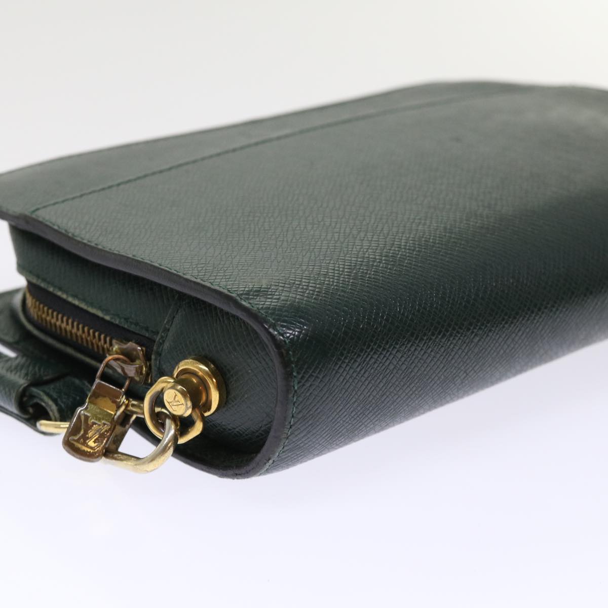LOUIS VUITTON Taiga Baikal Clutch Bag Epicea M30184 LV th3767