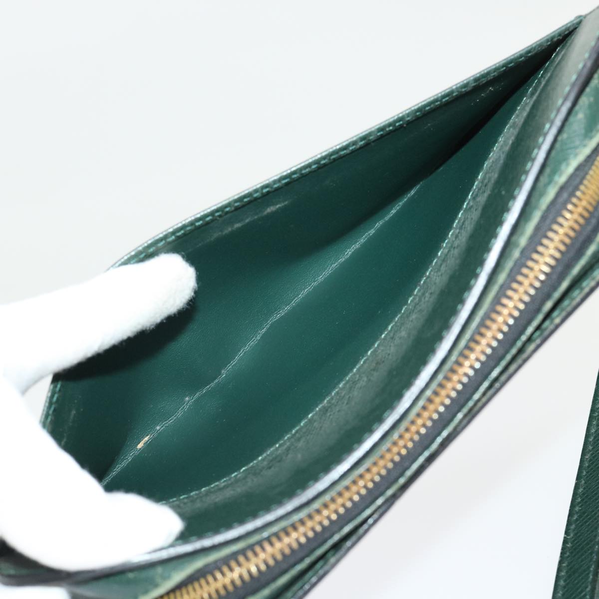 LOUIS VUITTON Taiga Baikal Clutch Bag Epicea M30184 LV th3767