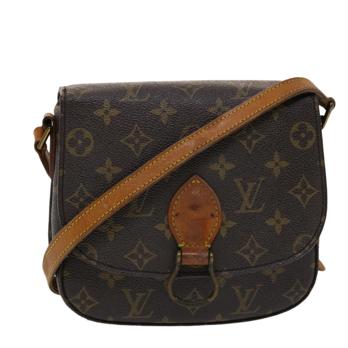 LOUIS VUITTON Monogram Saint Cloud MM Shoulder Bag M51243 LV th3770