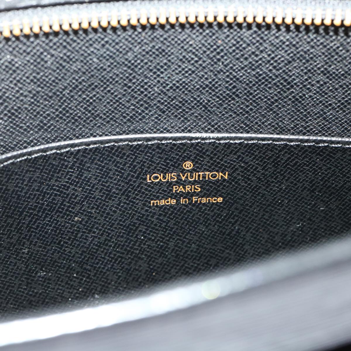 LOUIS VUITTON Epi Pochette Homme Clutch Bag Black M52522 LV th3777