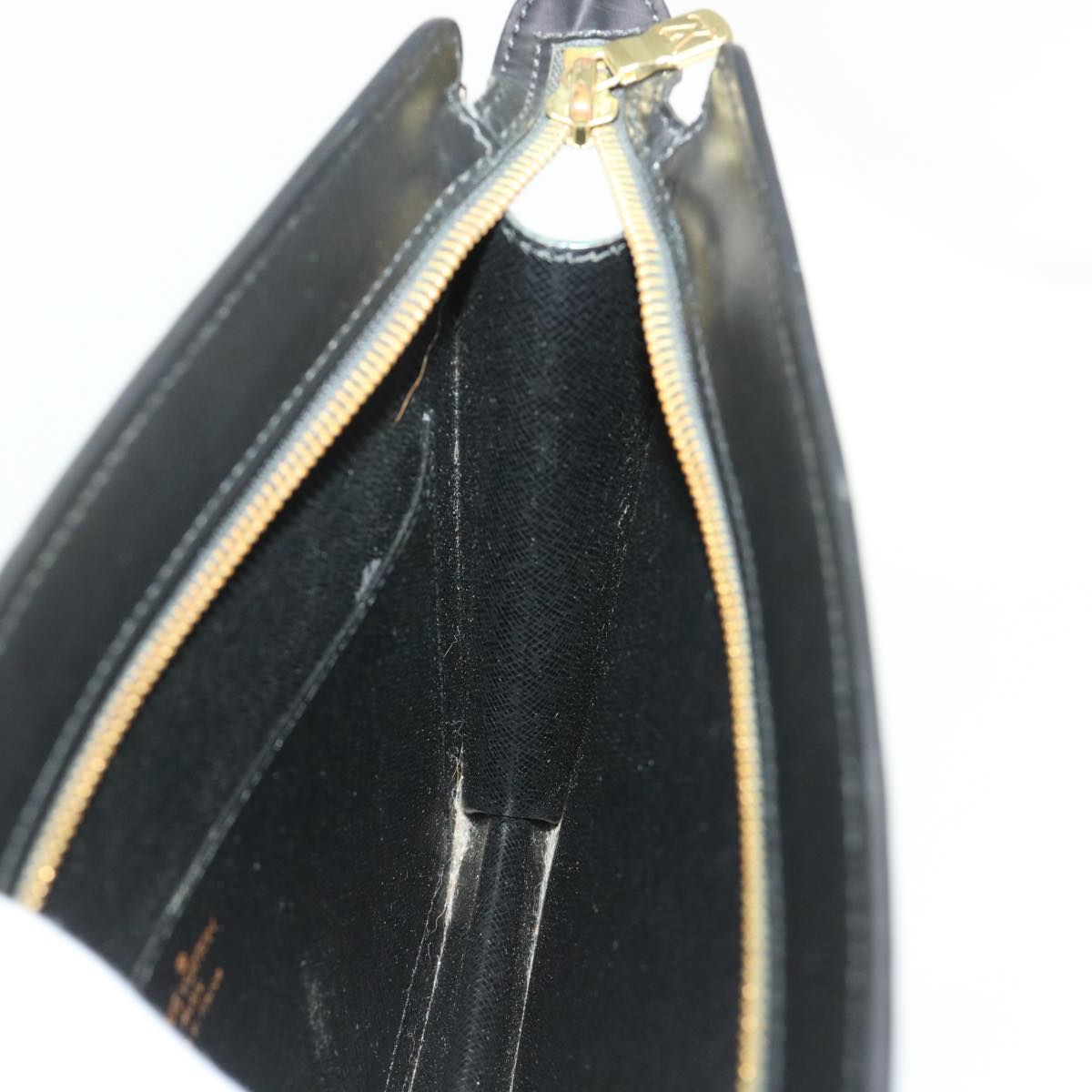 LOUIS VUITTON Epi Pochette Homme Clutch Bag Black M52522 LV th3777