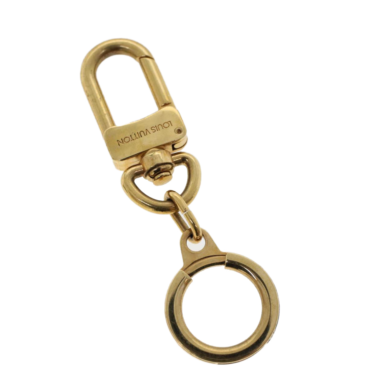 LOUIS VUITTON Anneau Cles Key Holder Metal Gold Tone LV th3779