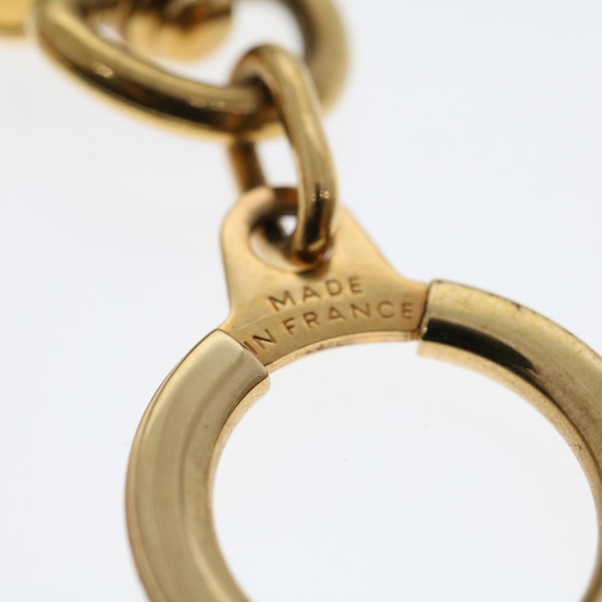 LOUIS VUITTON Anneau Cles Key Holder Metal Gold Tone LV th3779