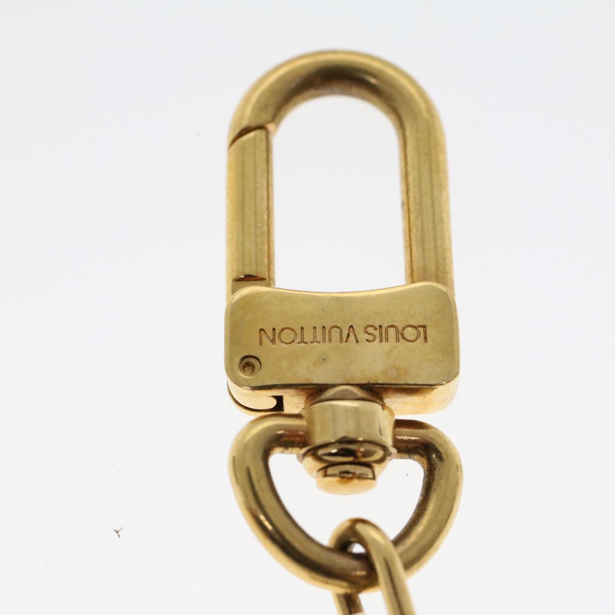 LOUIS VUITTON Anneau Cles Key Holder Metal Gold Tone LV th3779