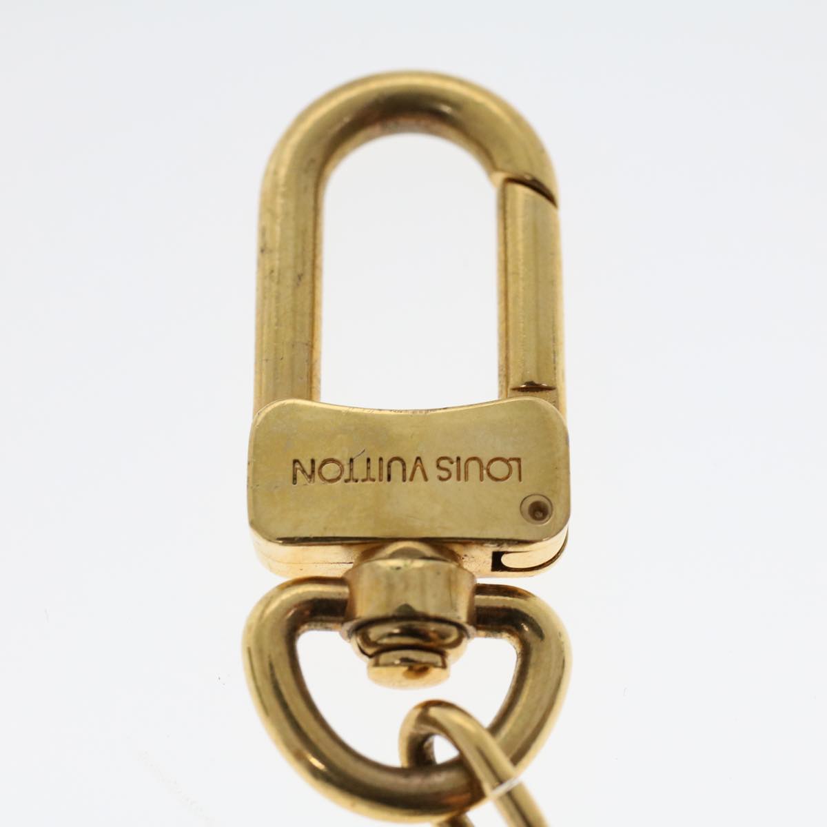 LOUIS VUITTON Anneau Cles Key Holder Metal Gold Tone LV th3779