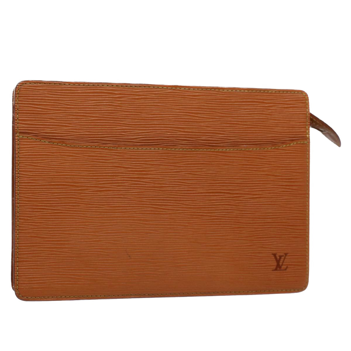 LOUIS VUITTON Epi Pochette Homme Clutch Bag Brown M52528 LV th3989