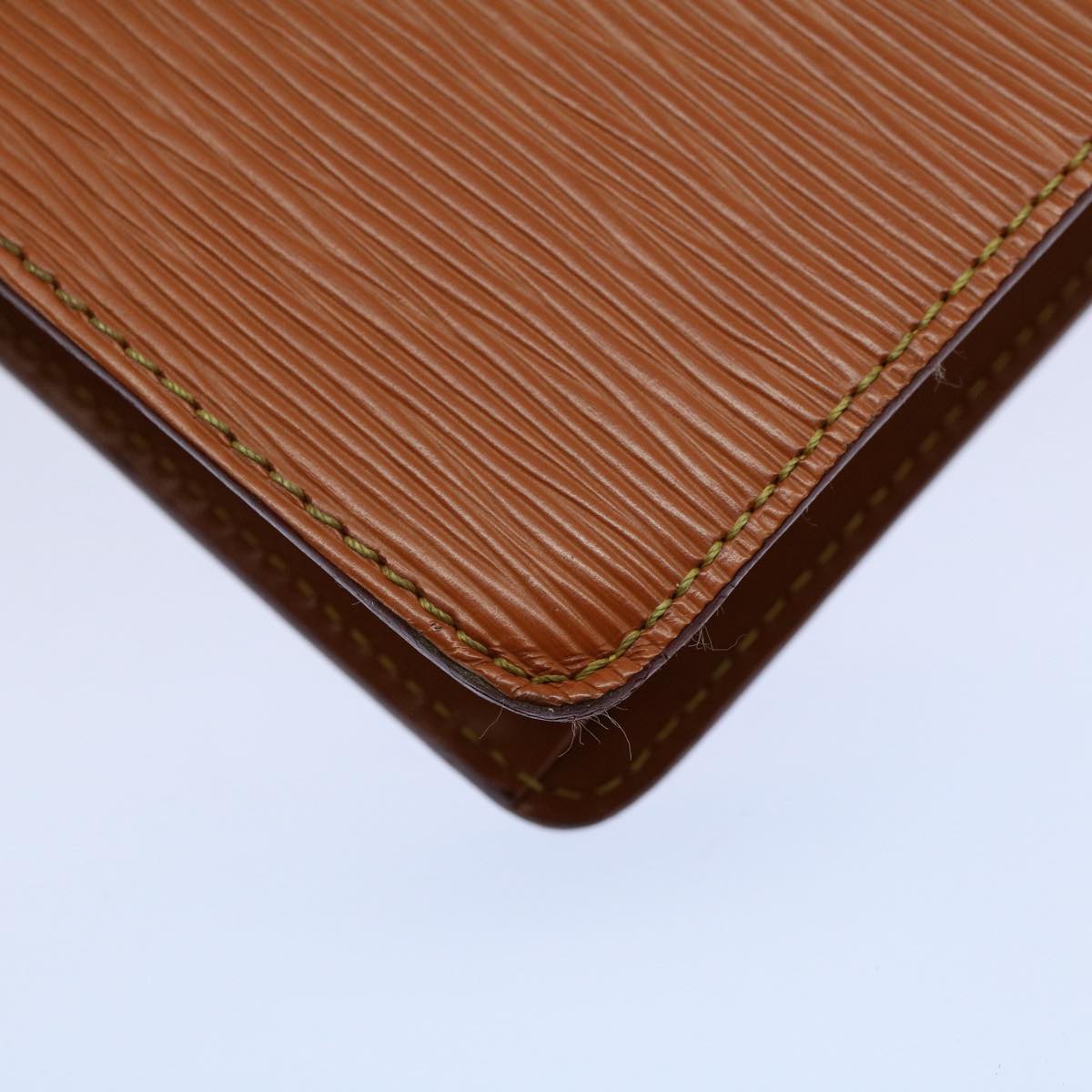 LOUIS VUITTON Epi Pochette Homme Clutch Bag Brown M52528 LV th3989