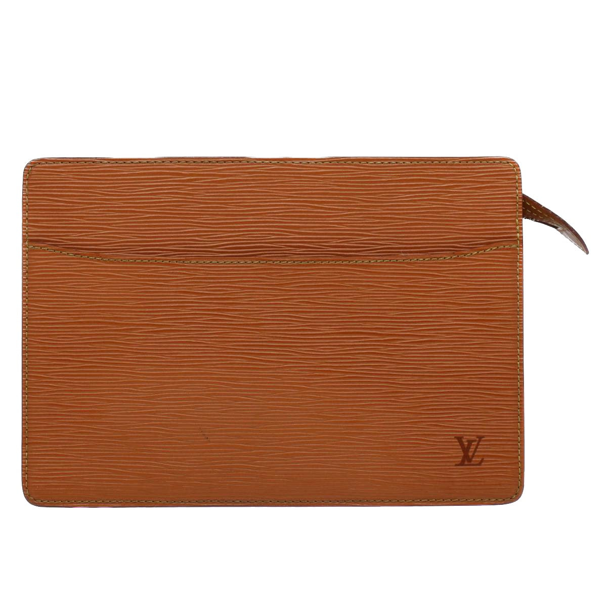 LOUIS VUITTON Epi Pochette Homme Clutch Bag Brown M52528 LV th3989