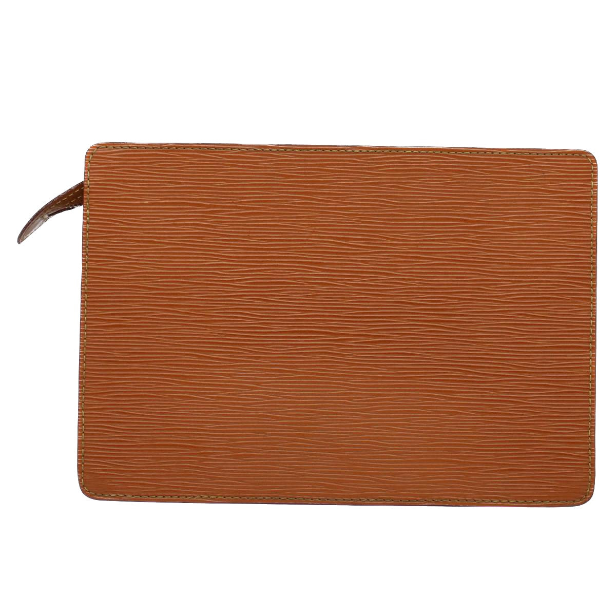 LOUIS VUITTON Epi Pochette Homme Clutch Bag Brown M52528 LV th3989