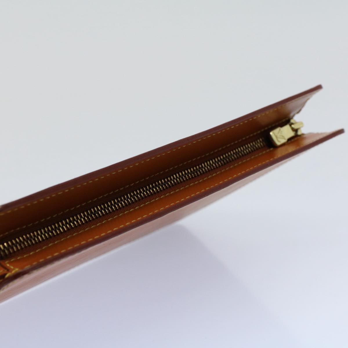 LOUIS VUITTON Epi Pochette Homme Clutch Bag Brown M52528 LV th3989