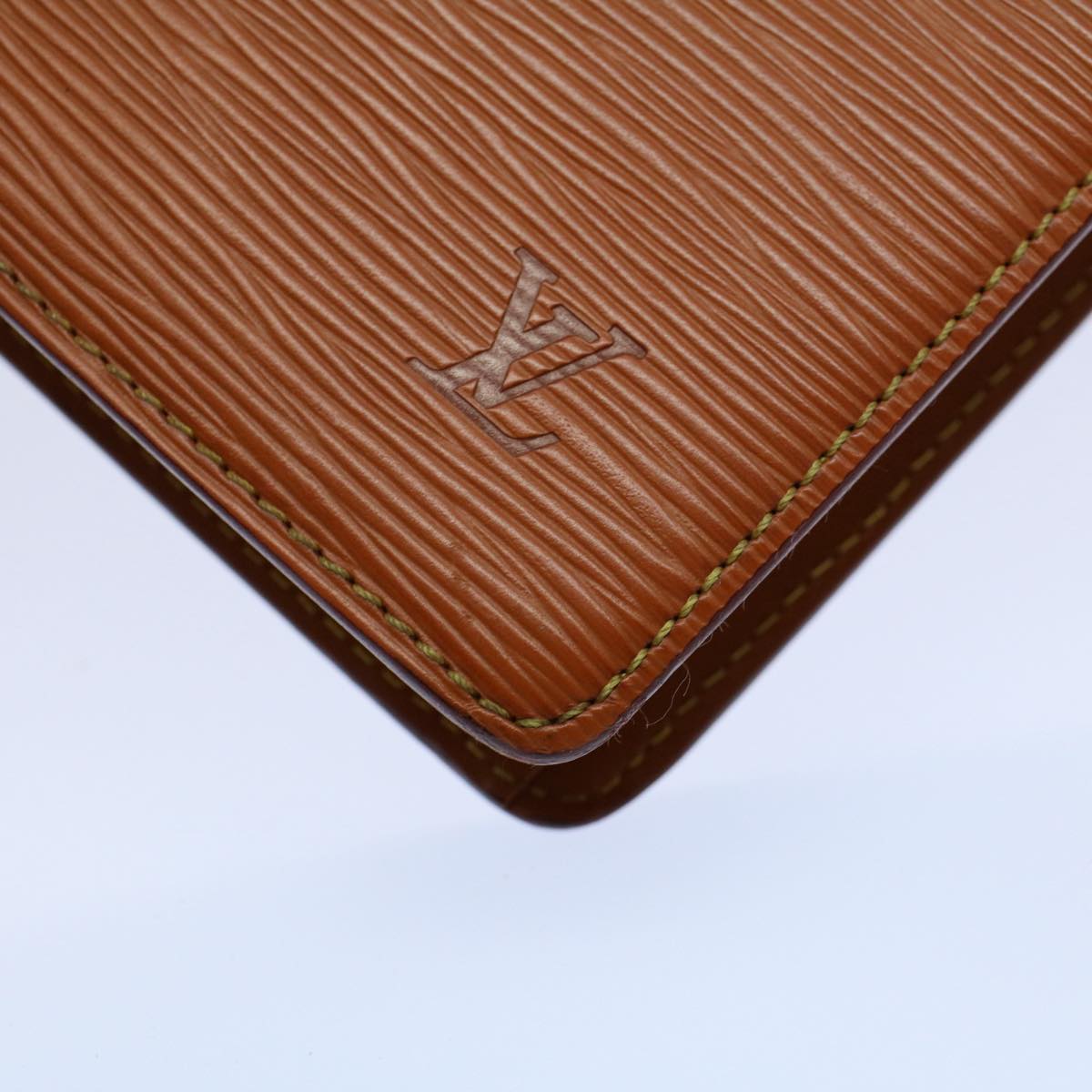 LOUIS VUITTON Epi Pochette Homme Clutch Bag Brown M52528 LV th3989