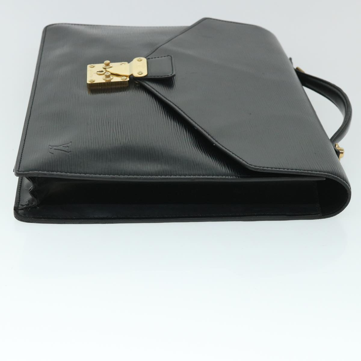 LOUIS VUITTON Epi Porte Documents Bandouliere Briefcase Black M54467 th4002