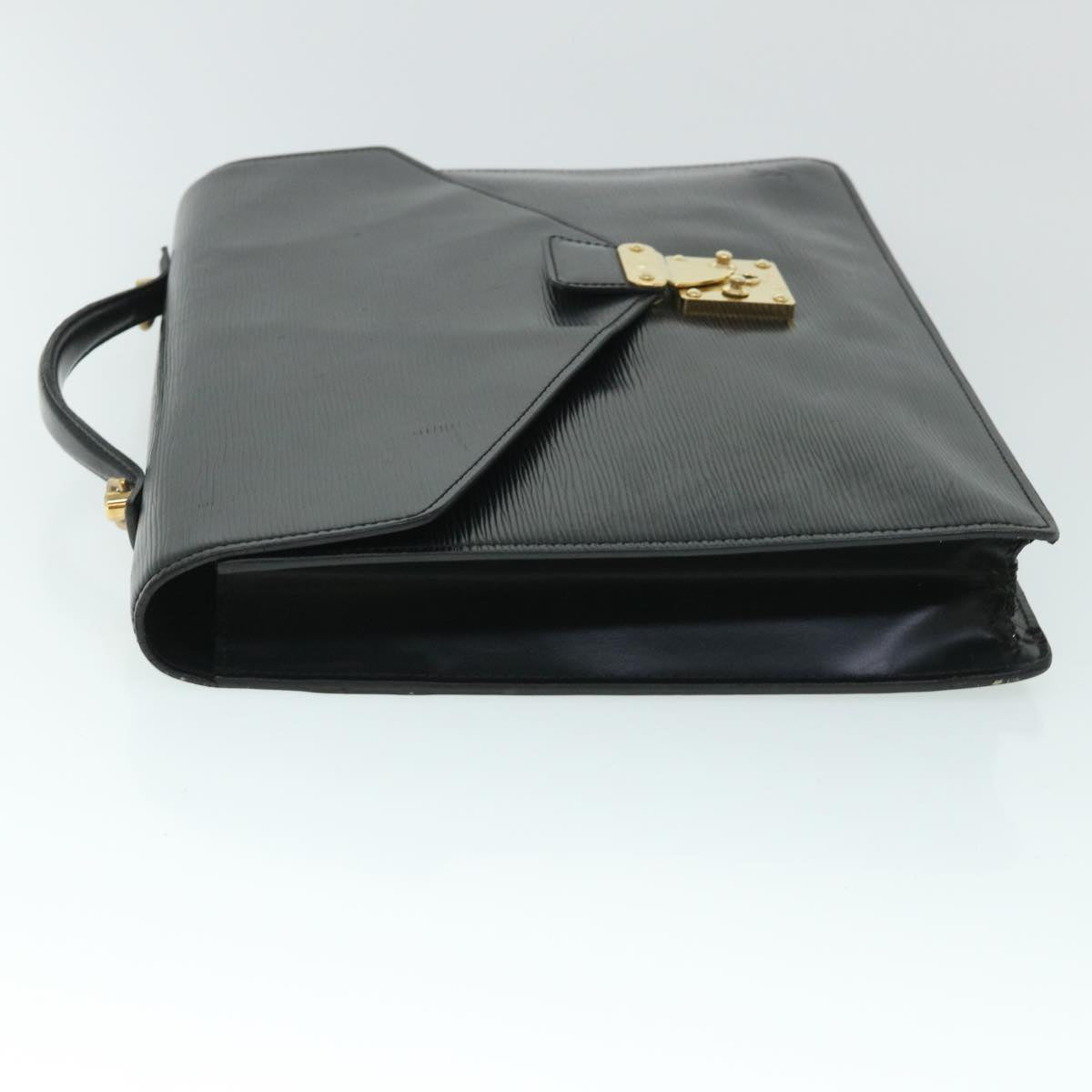 LOUIS VUITTON Epi Porte Documents Bandouliere Briefcase Black M54467 th4002