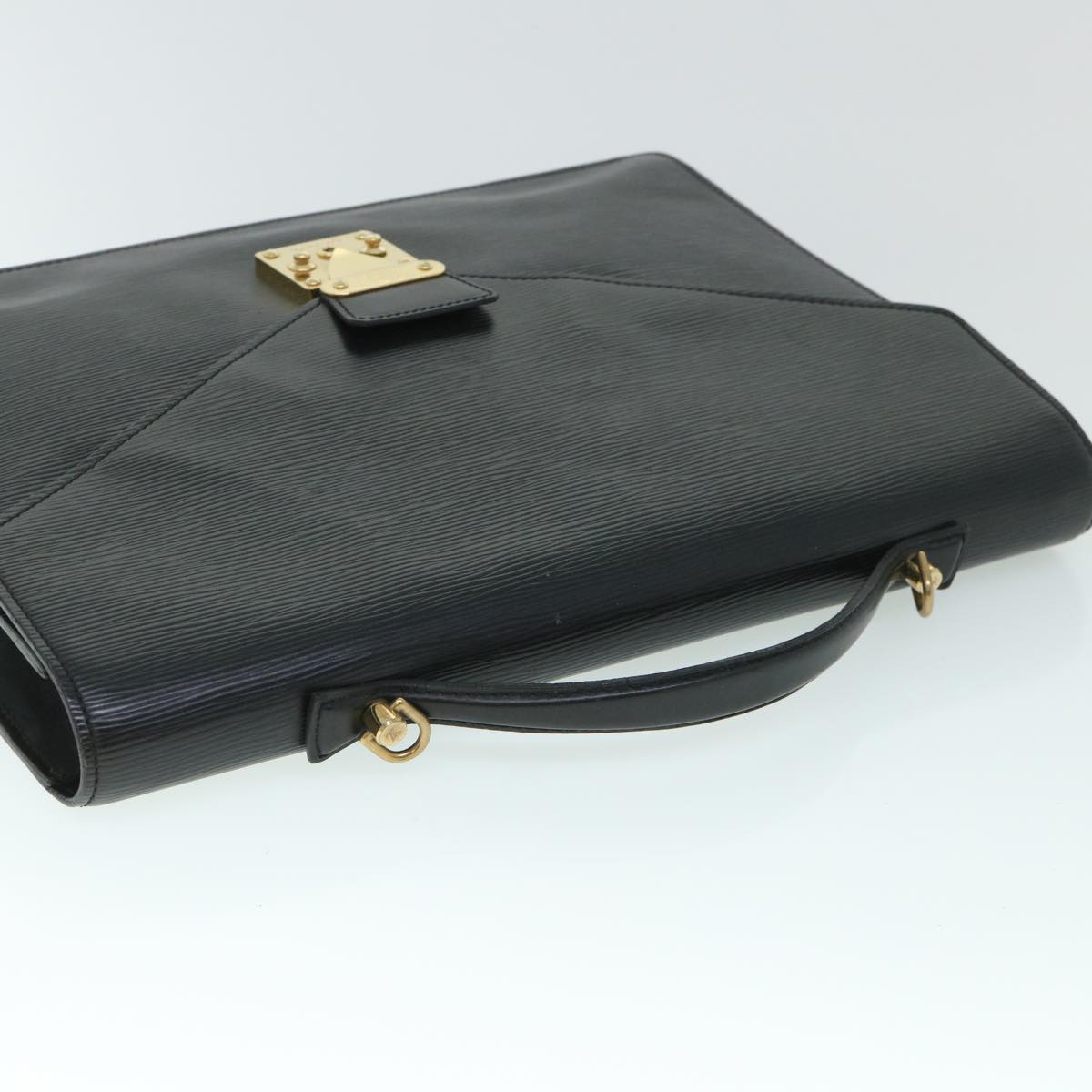 LOUIS VUITTON Epi Porte Documents Bandouliere Briefcase Black M54467 th4002