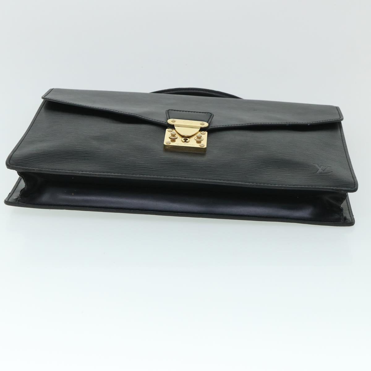 LOUIS VUITTON Epi Porte Documents Bandouliere Briefcase Black M54467 th4002