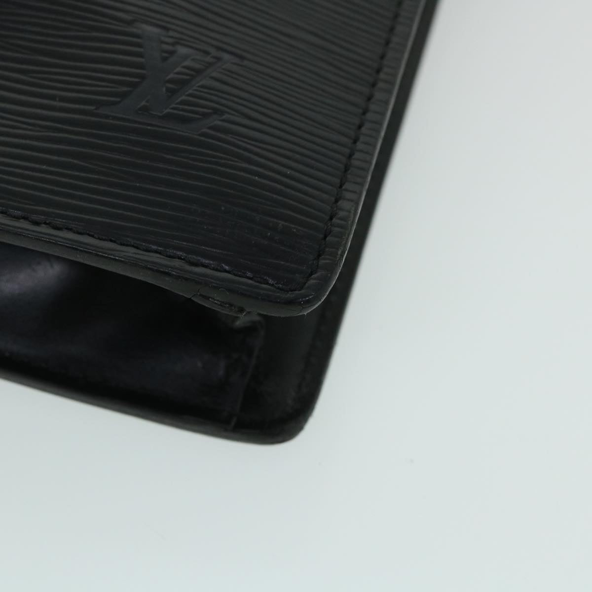 LOUIS VUITTON Epi Porte Documents Bandouliere Briefcase Black M54467 th4002
