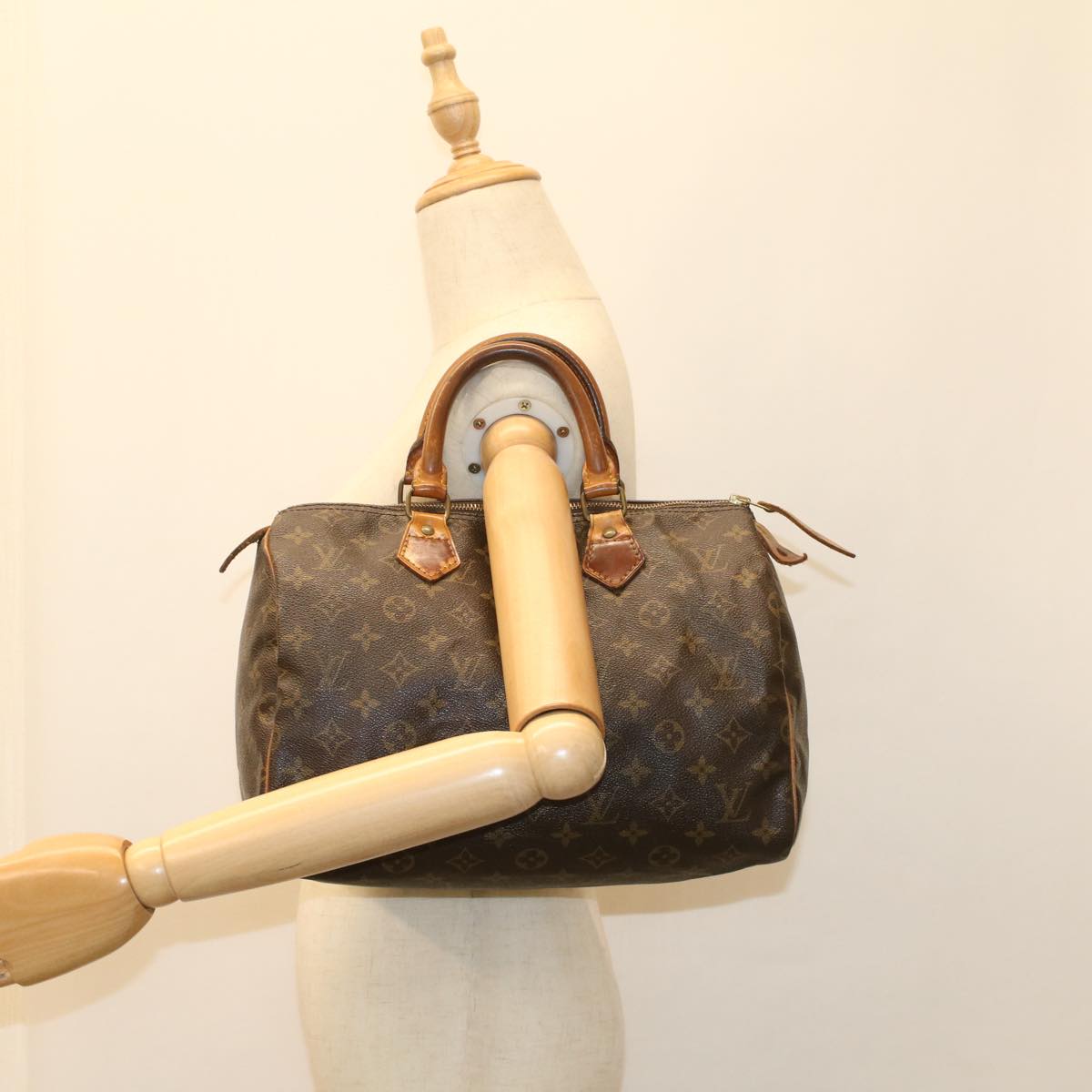 LOUIS VUITTON Monogram Speedy 30 Hand Bag M41526 LV th4004