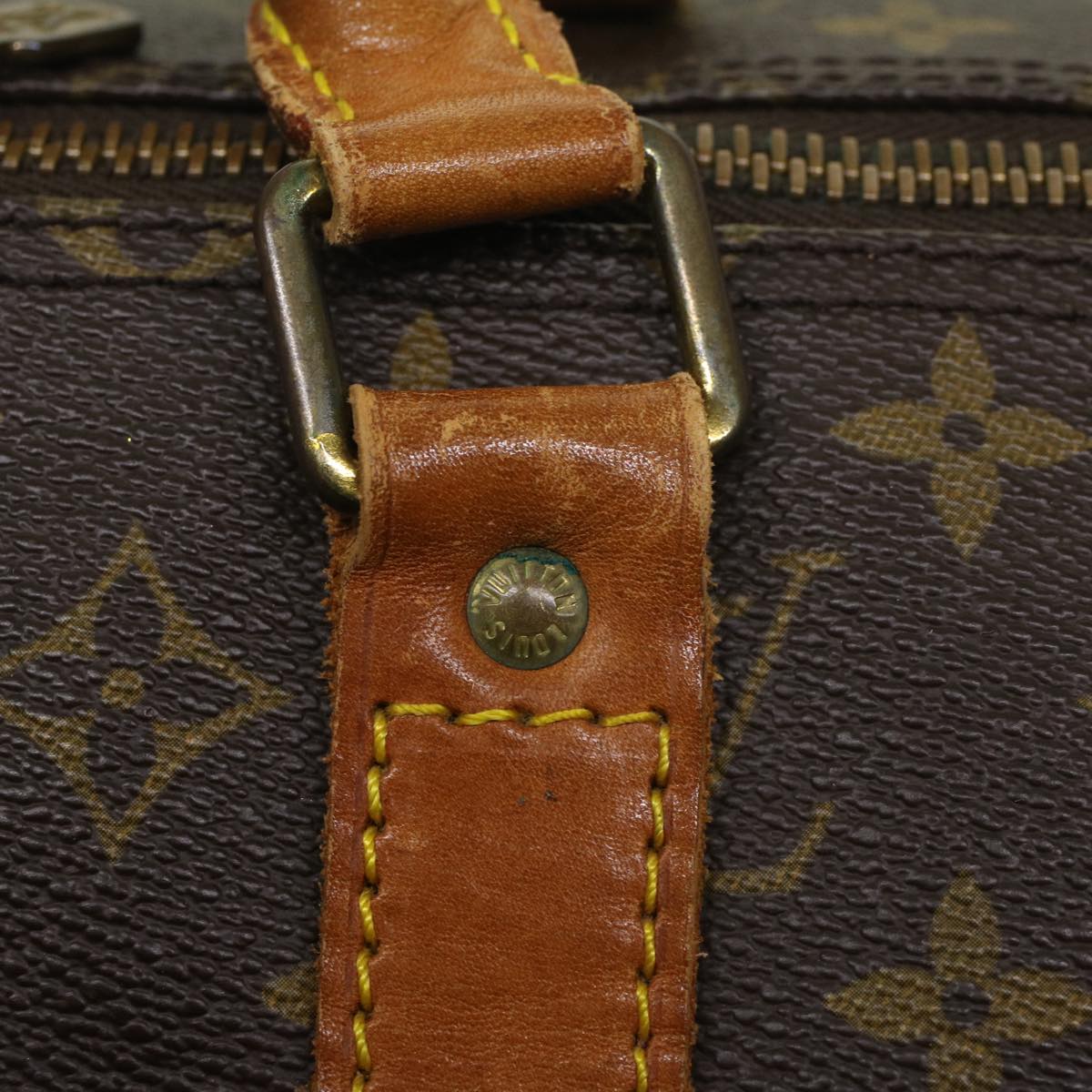 LOUIS VUITTON Monogram Keepall Bandouliere 55 Boston Bag M41414 LV th4006