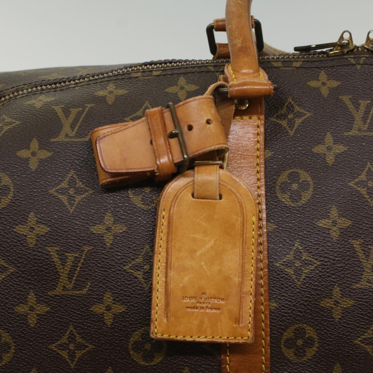 LOUIS VUITTON Monogram Keepall Bandouliere 55 Boston Bag M41414 LV th4006