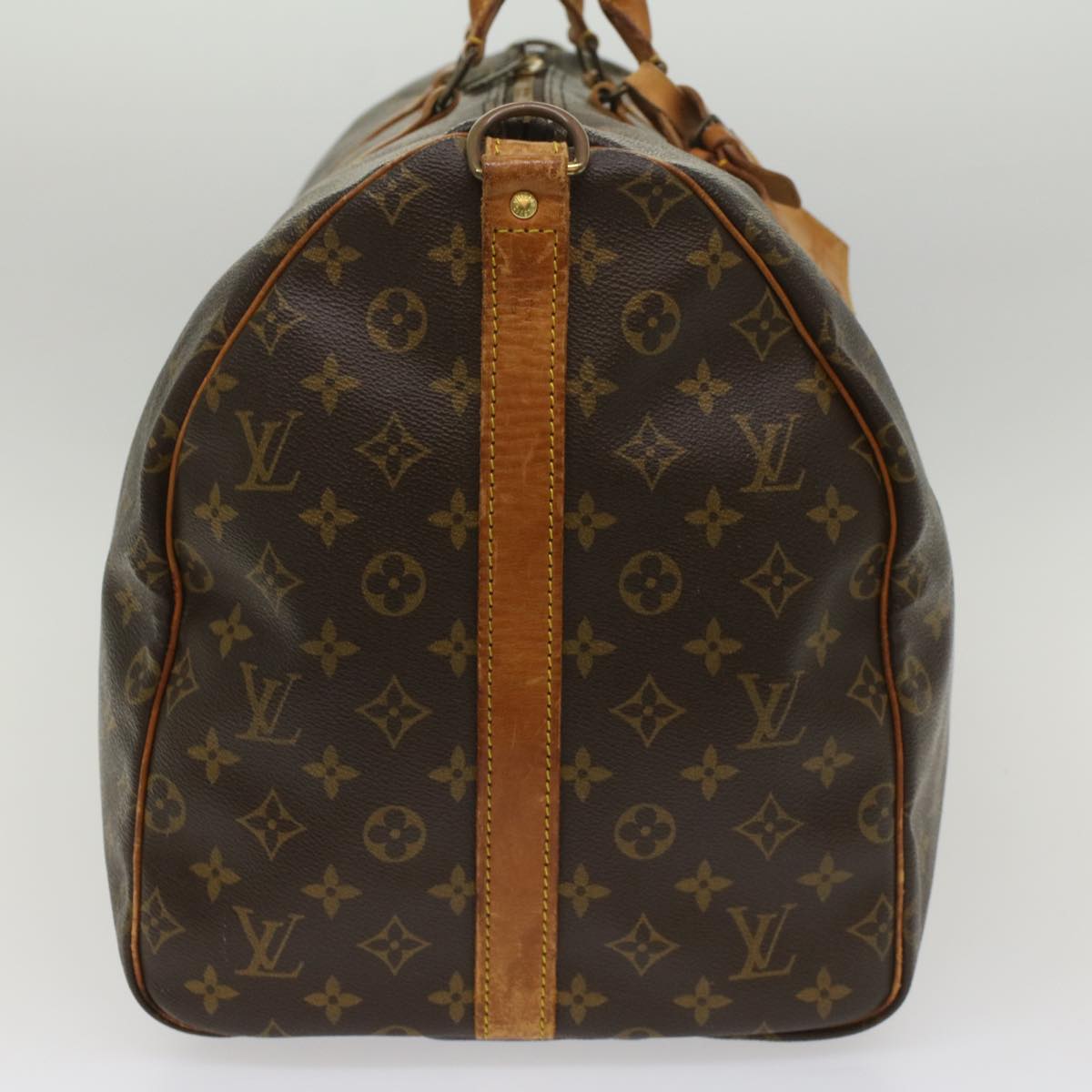 LOUIS VUITTON Monogram Keepall Bandouliere 55 Boston Bag M41414 LV th4006