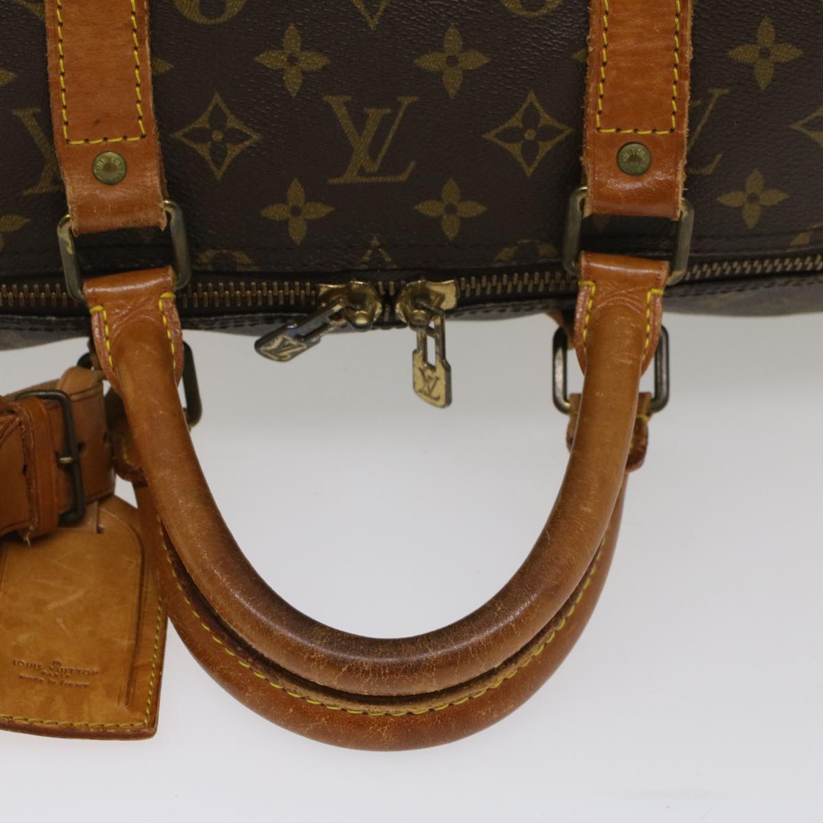 LOUIS VUITTON Monogram Keepall Bandouliere 55 Boston Bag M41414 LV th4006