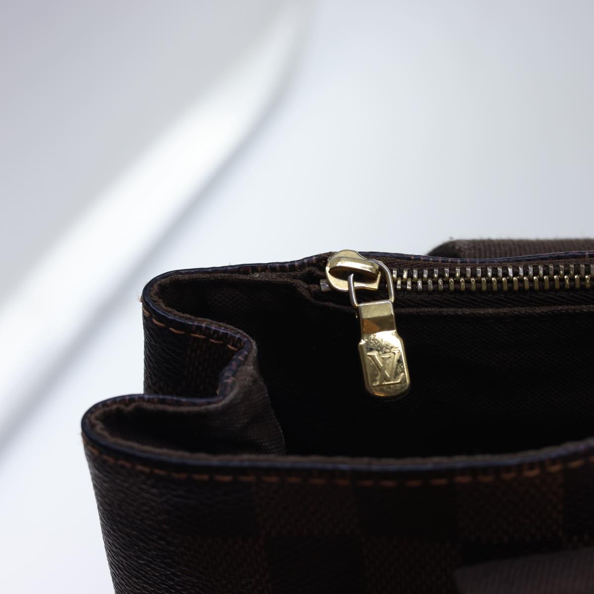 LOUIS VUITTON Damier Ebene Cabas Bobul Tote Bag N52006 LV th4007