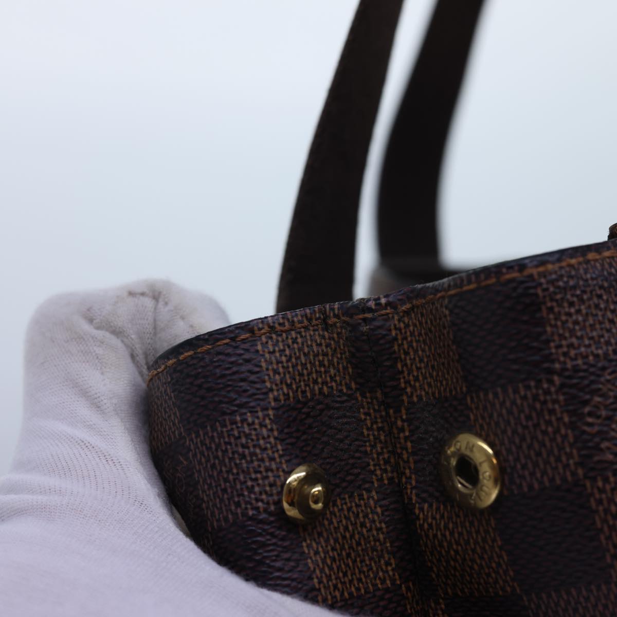 LOUIS VUITTON Damier Ebene Cabas Bobul Tote Bag N52006 LV th4007