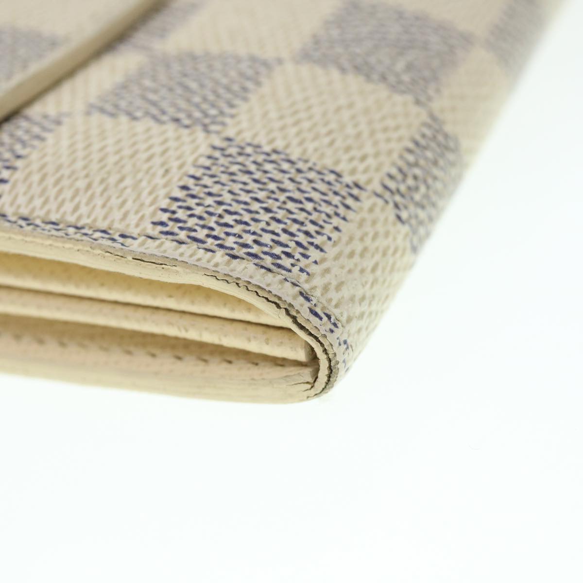LOUIS VUITTON Damier Azur Portefeuille Sarah Long Wallet N63208 LV th4009
