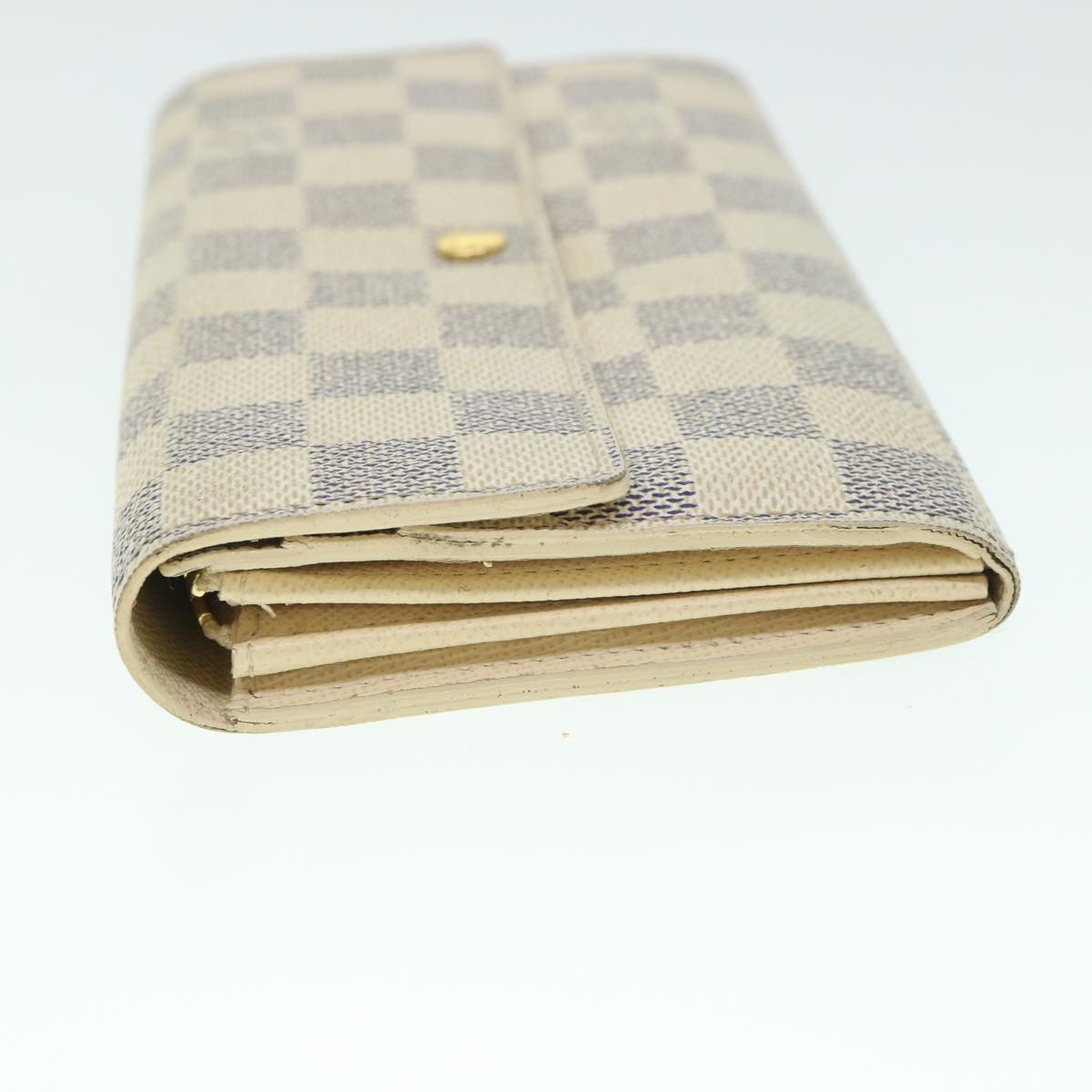 LOUIS VUITTON Damier Azur Portefeuille Sarah Long Wallet N63208 LV th4009