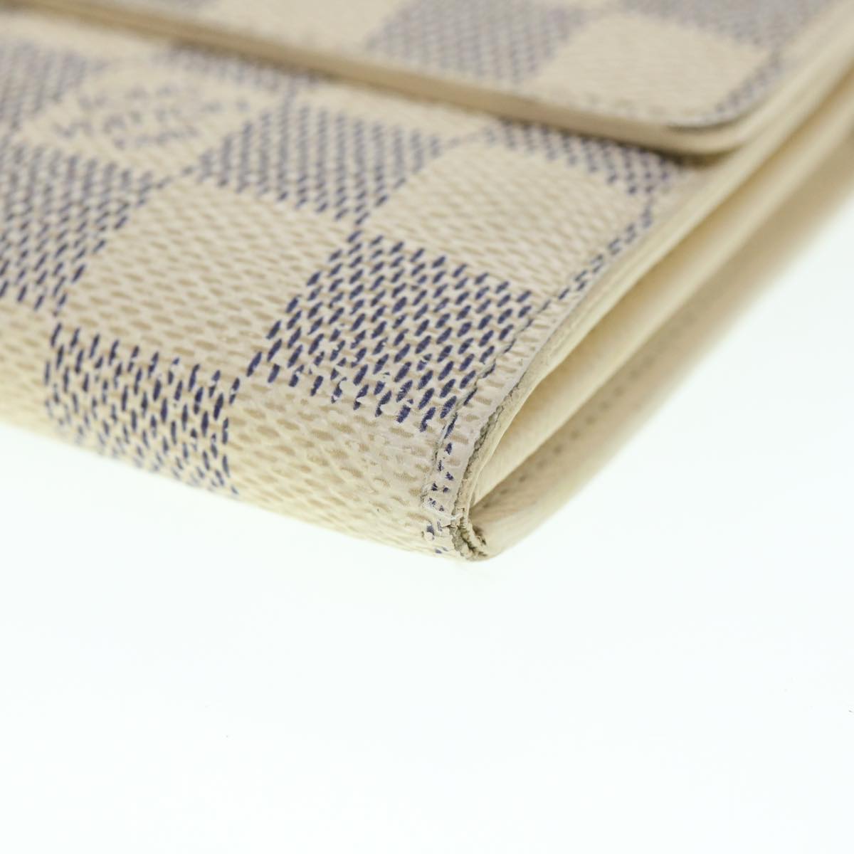 LOUIS VUITTON Damier Azur Portefeuille Sarah Long Wallet N63208 LV th4009