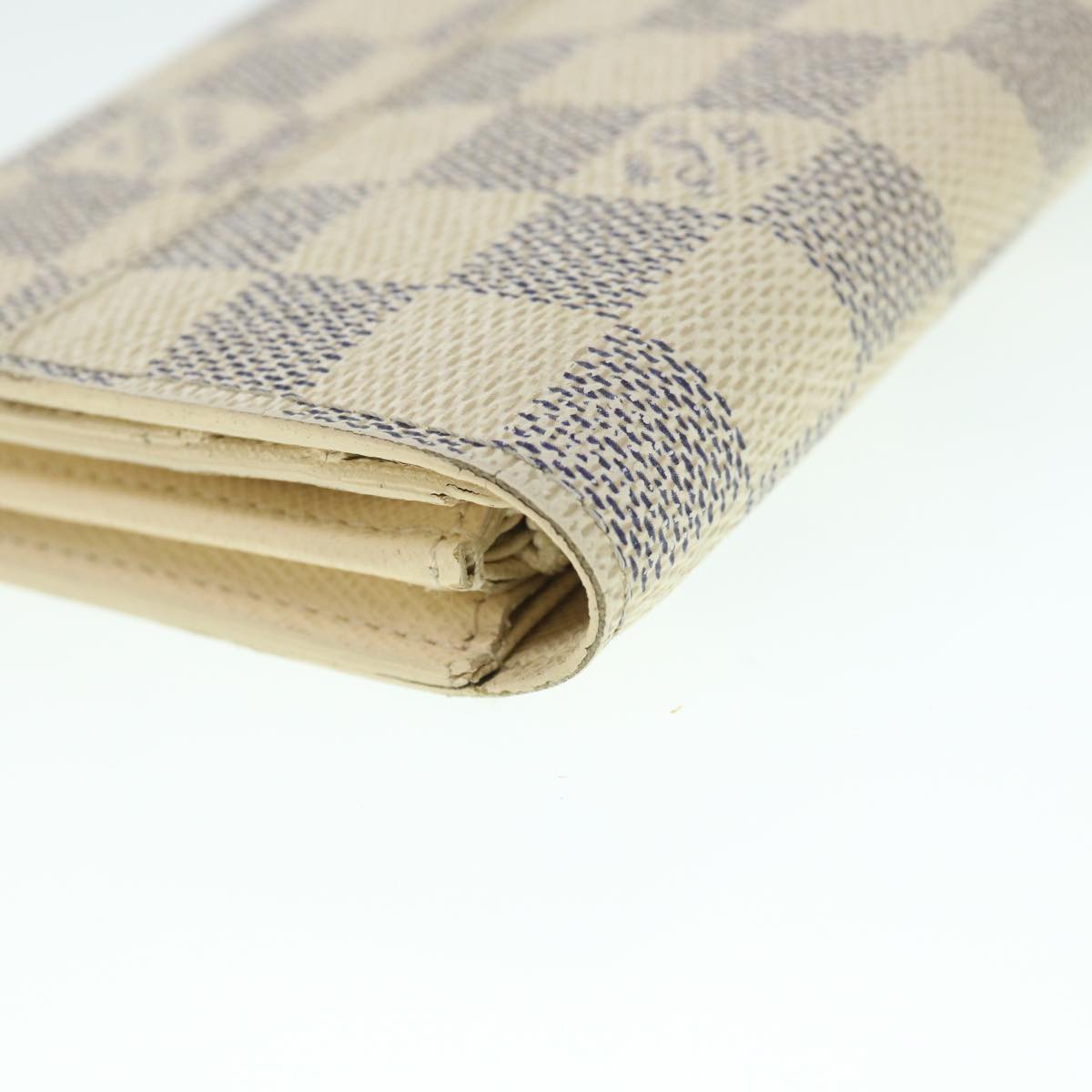 LOUIS VUITTON Damier Azur Portefeuille Sarah Long Wallet N63208 LV th4009