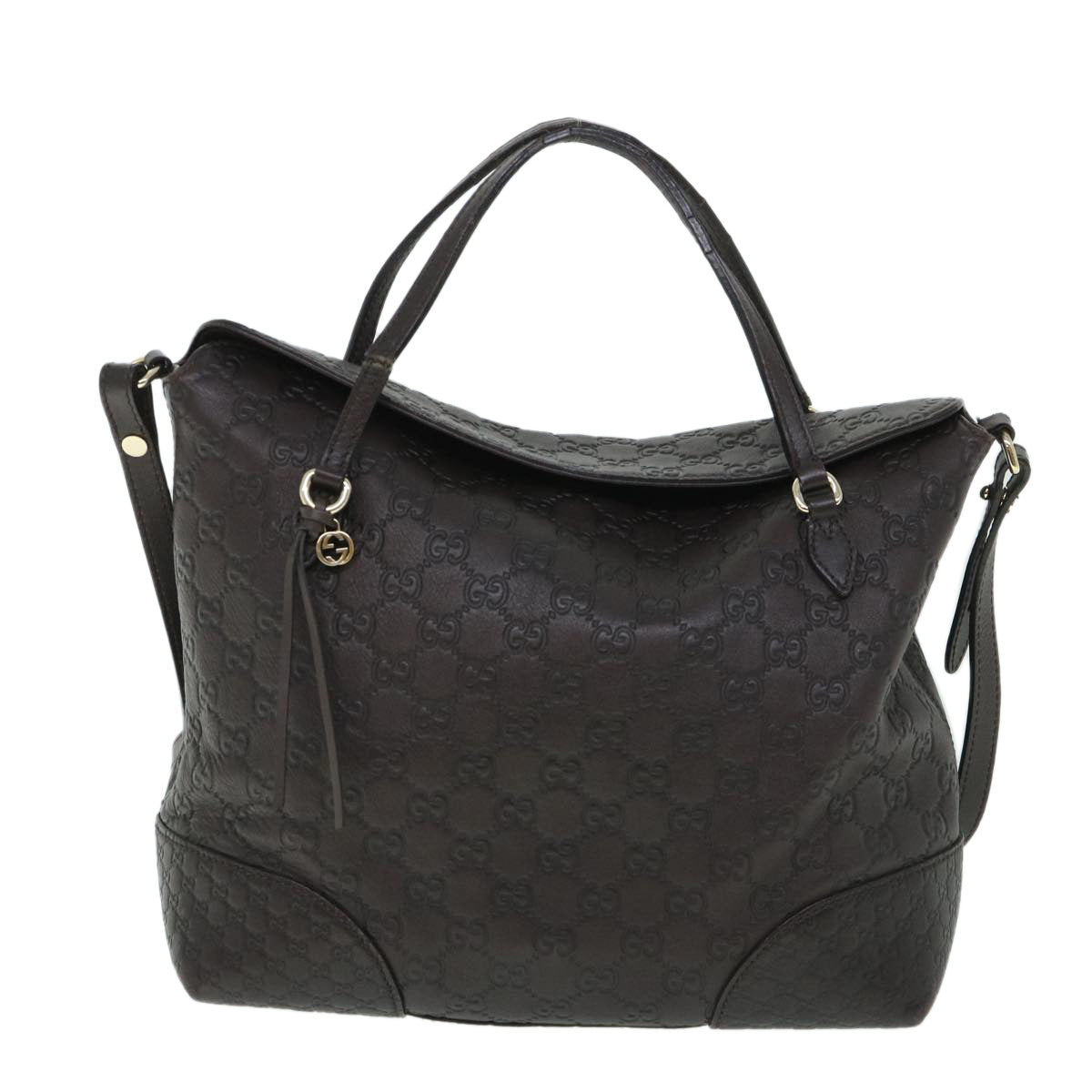Luxury Gucci GG Canvas Guccissima Shoulder Bag 2way Brown 353120  th4019