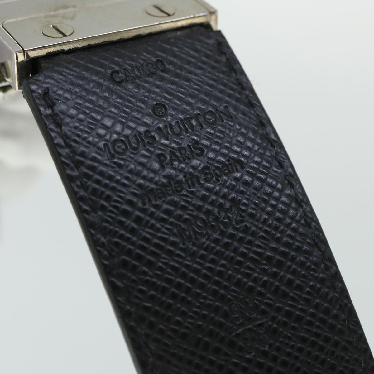 LOUIS VUITTON Damier Graphite Ceinture Inventeur Tour Belt M9632V LV th4026