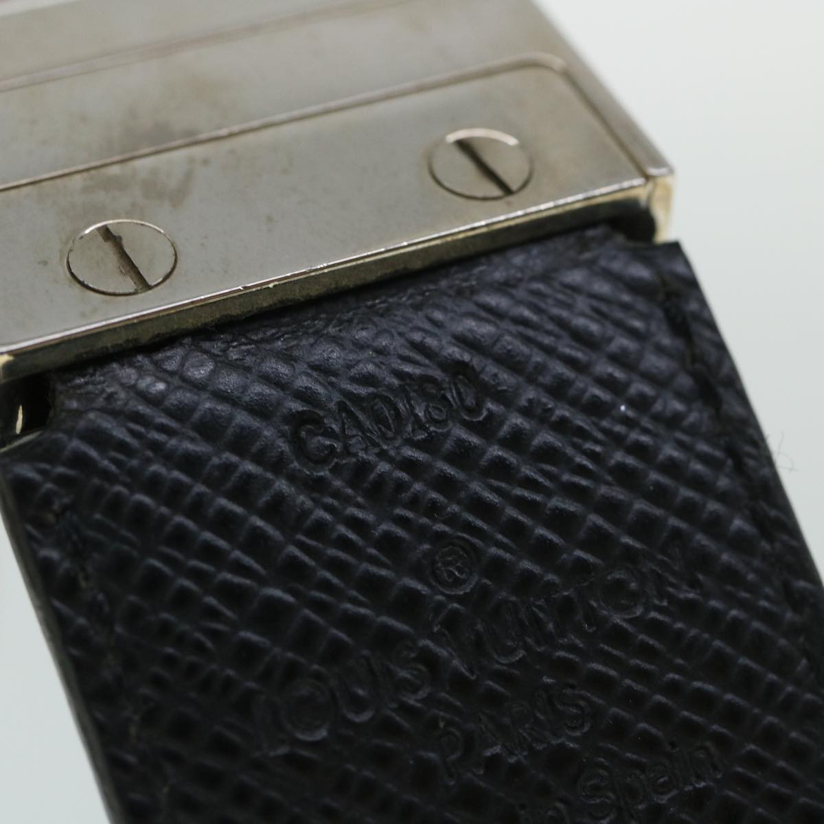 LOUIS VUITTON Damier Graphite Ceinture Inventeur Tour Belt M9632V LV th4026