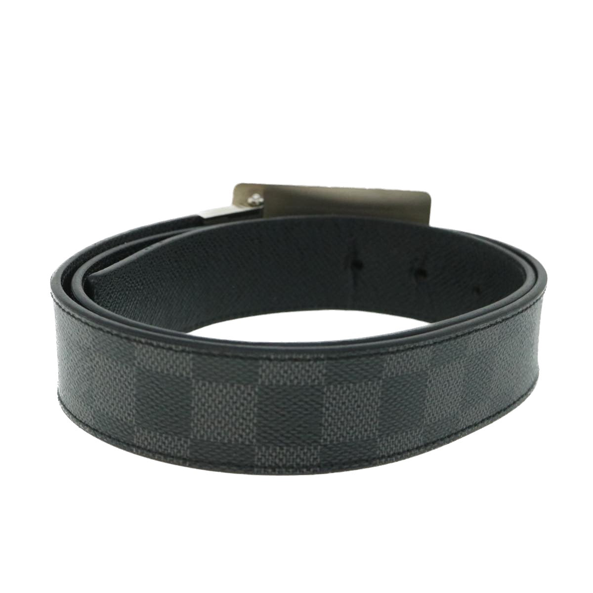 LOUIS VUITTON Damier Graphite Ceinture Inventeur Tour Belt M9632V LV th4026