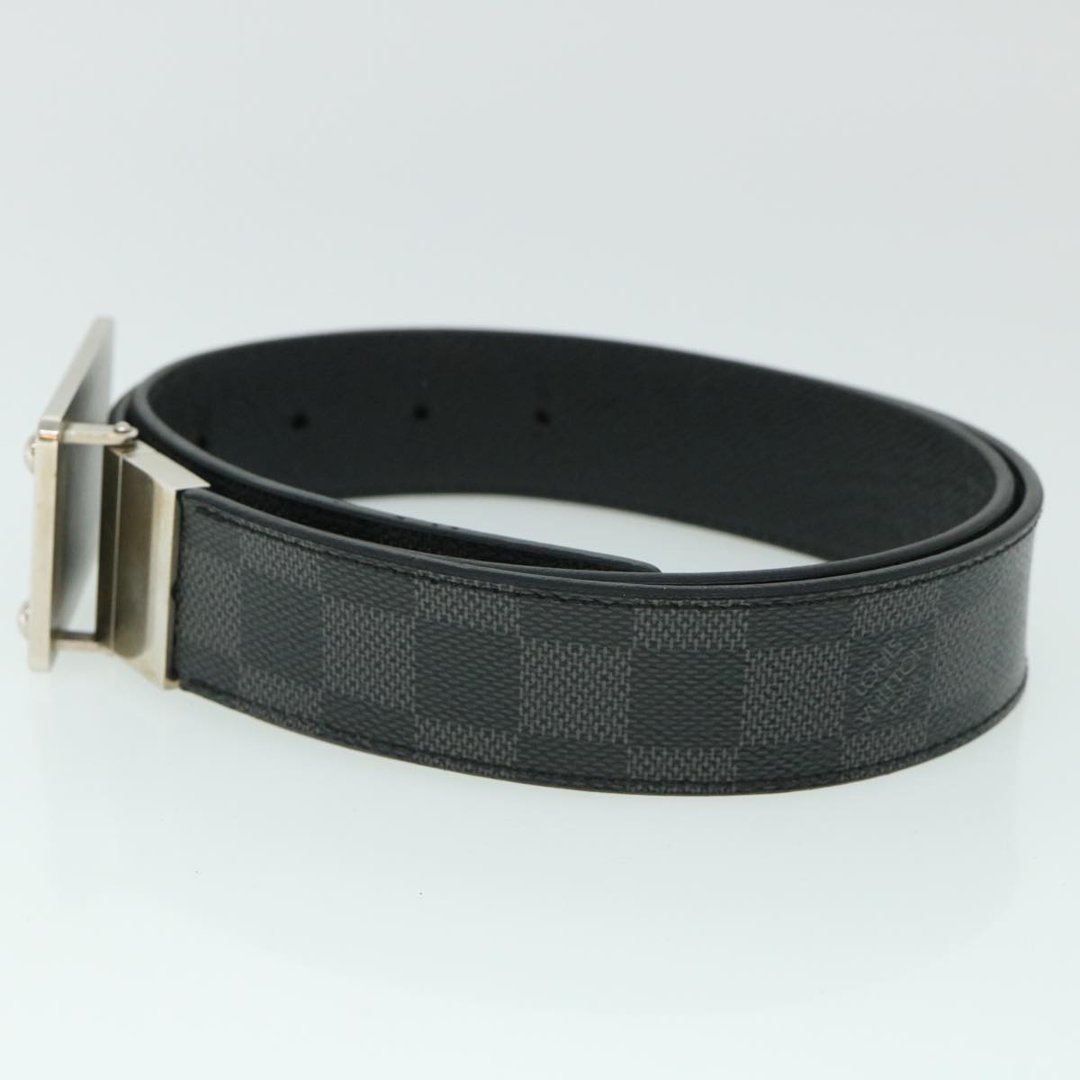 LOUIS VUITTON Damier Graphite Ceinture Inventeur Tour Belt M9632V LV th4026