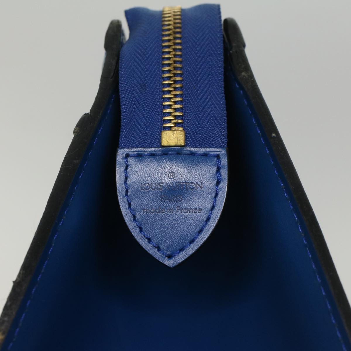LOUIS VUITTON Epi Riviera Hand Bag Blue M48185 LV th4044