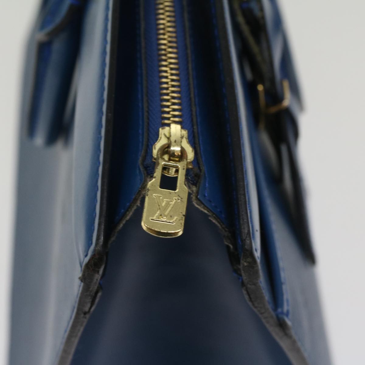 LOUIS VUITTON Epi Riviera Hand Bag Blue M48185 LV th4044