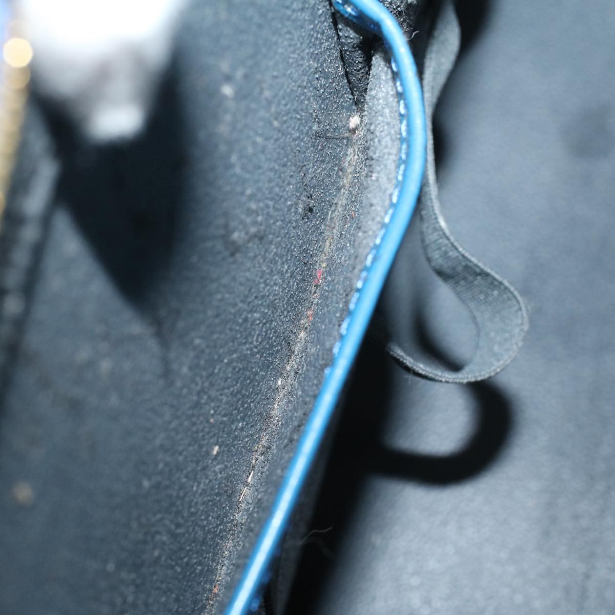 LOUIS VUITTON Epi Riviera Hand Bag Blue M48185 LV th4044