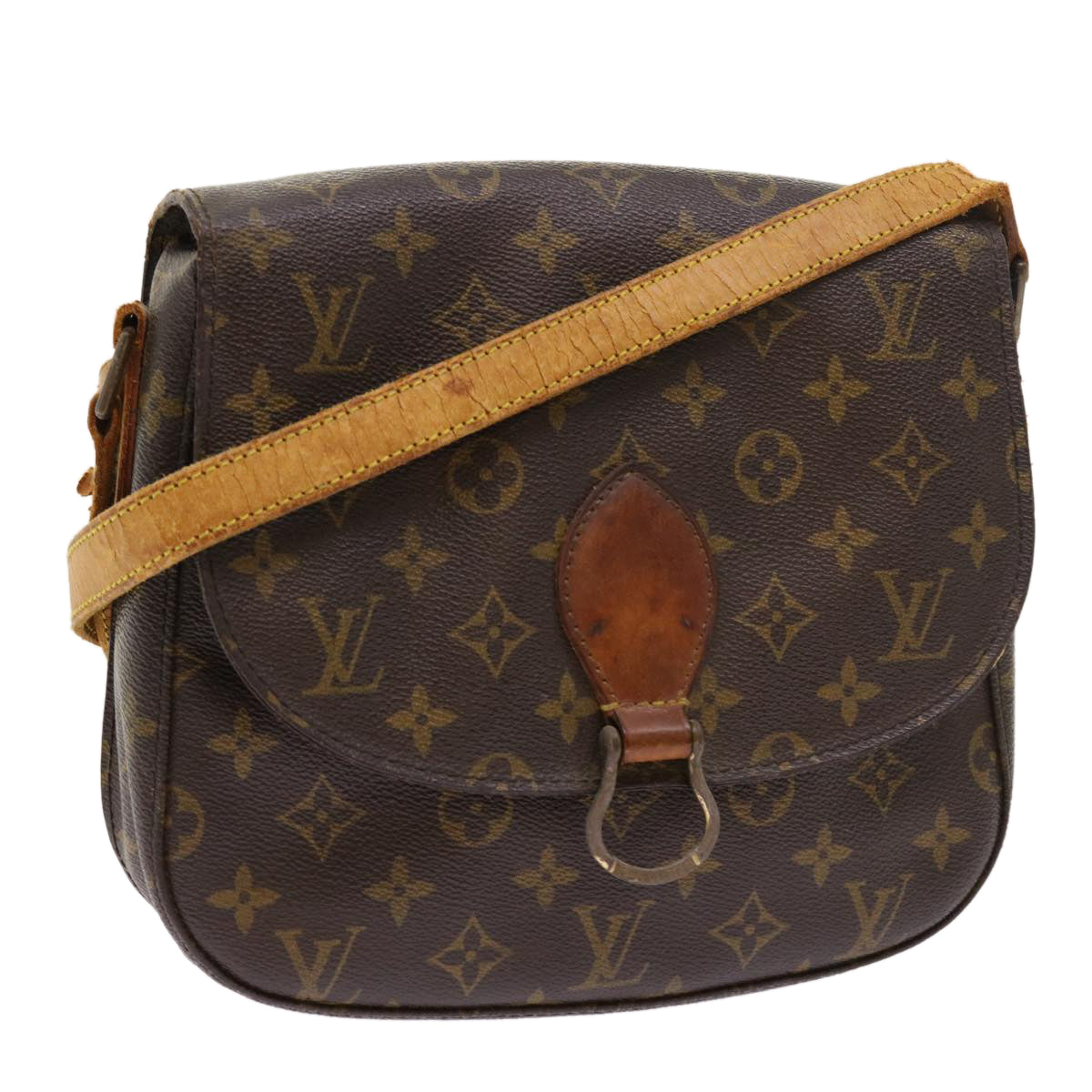 LOUIS VUITTON Monogram Saint Cloud GM Shoulder Bag M51242 LV th4045