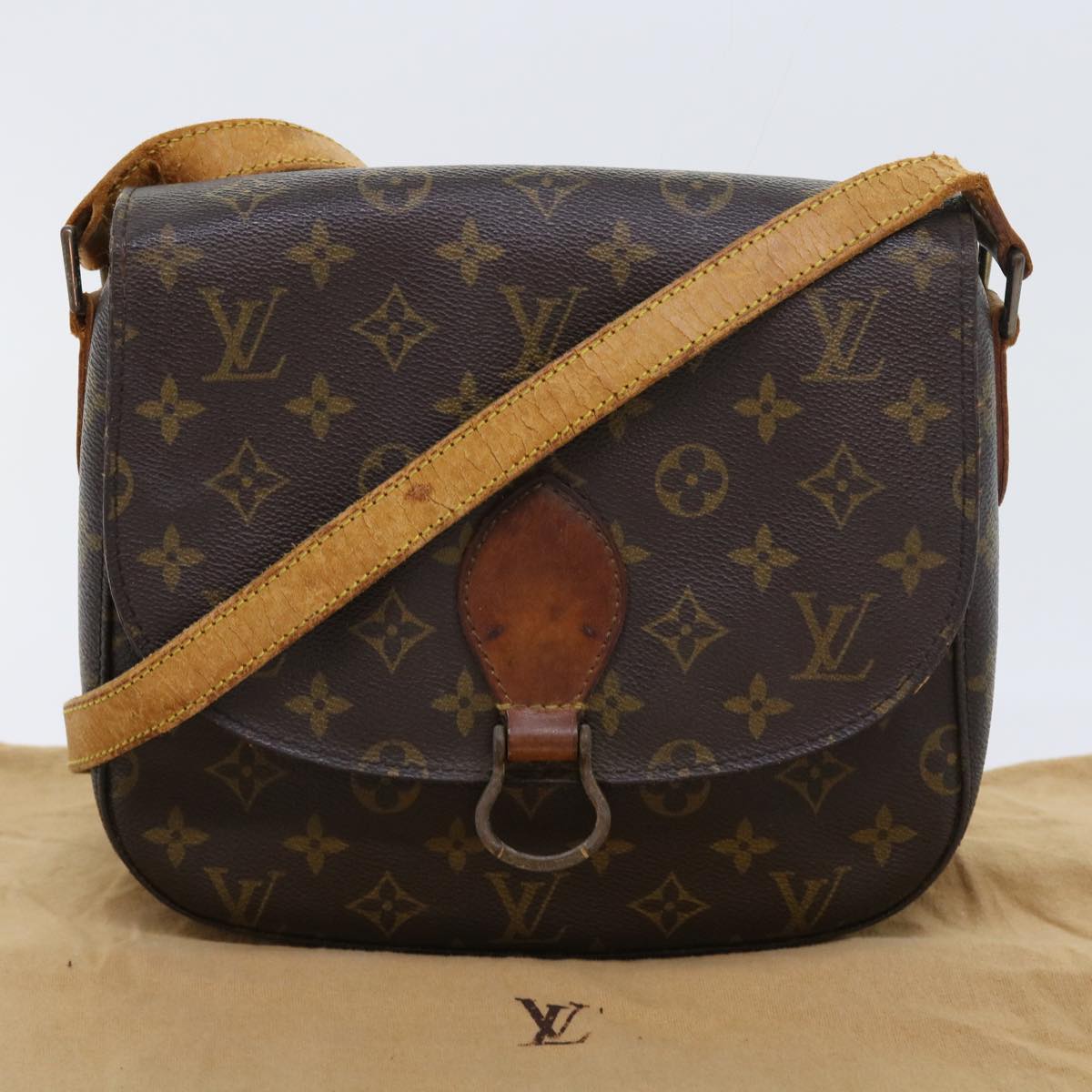 LOUIS VUITTON Monogram Saint Cloud GM Shoulder Bag M51242 LV th4045