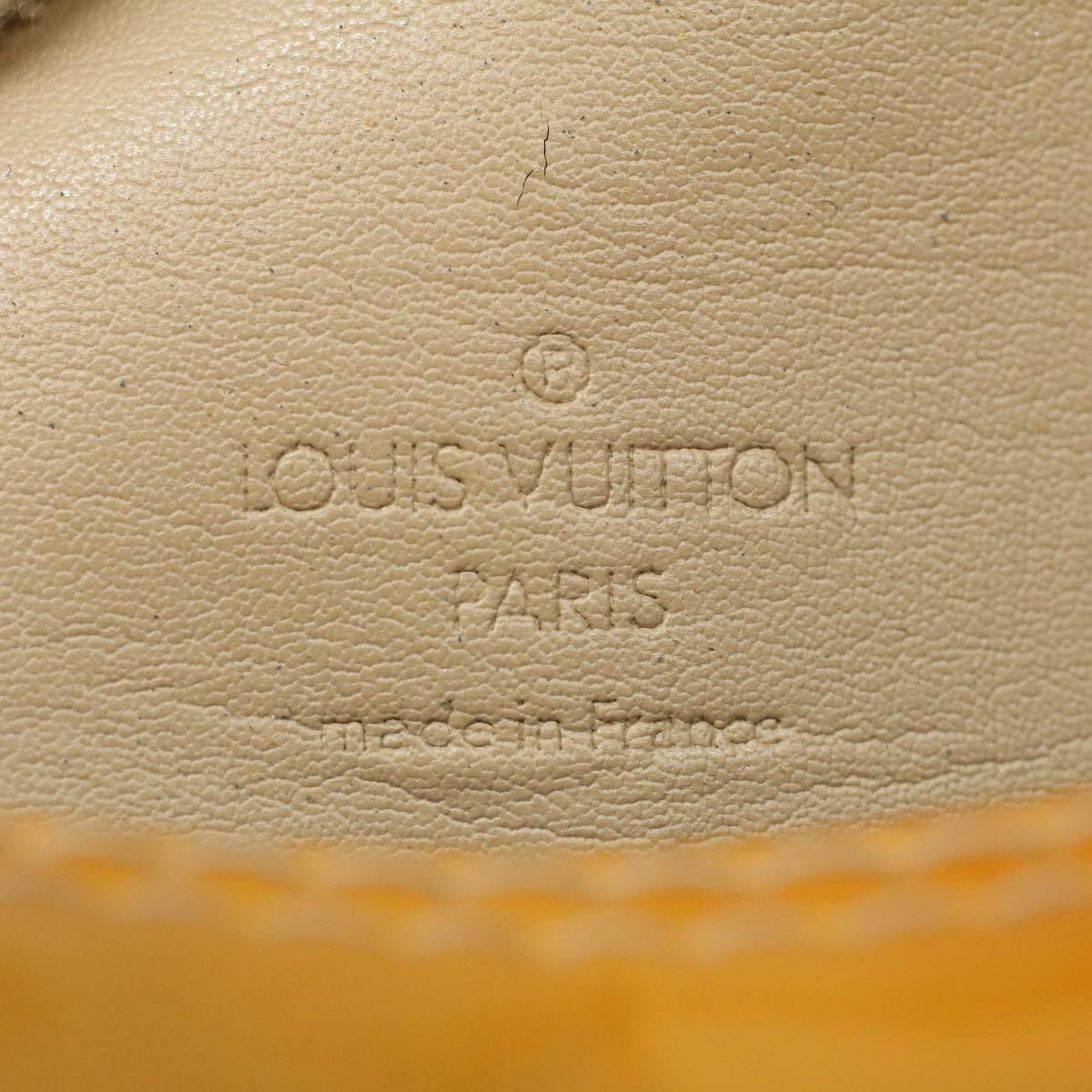 LOUIS VUITTON Monogram Vernis Bedford Hand Bag Beige M91006 LV th4049