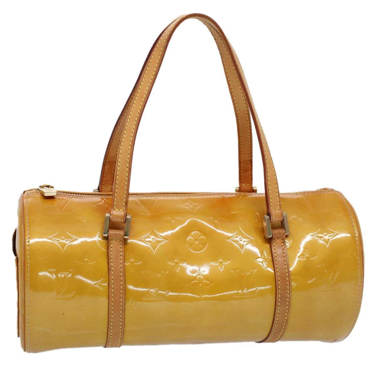LOUIS VUITTON Monogram Vernis Bedford Hand Bag Beige M91006 LV th4049