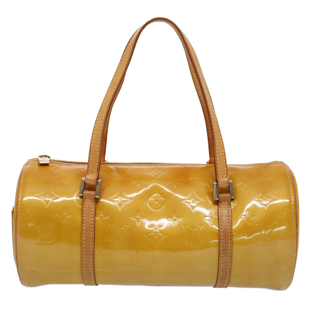 LOUIS VUITTON Monogram Vernis Bedford Hand Bag Beige M91006 LV th4049