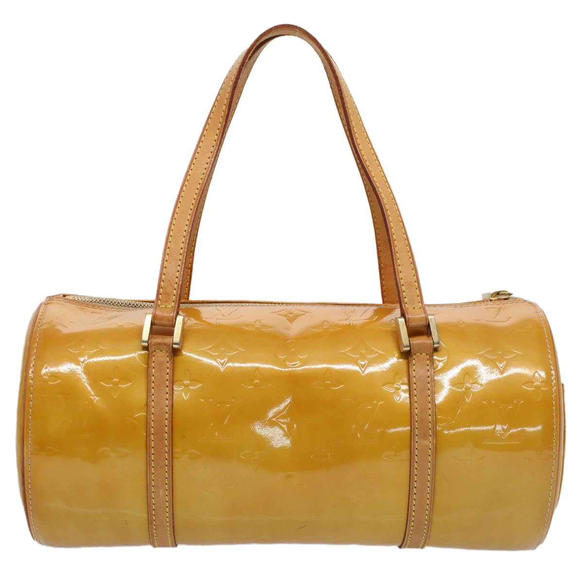 LOUIS VUITTON Monogram Vernis Bedford Hand Bag Beige M91006 LV th4049