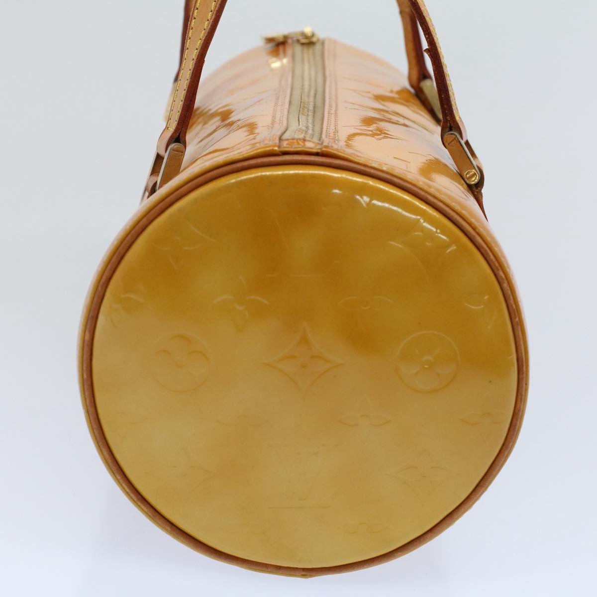 LOUIS VUITTON Monogram Vernis Bedford Hand Bag Beige M91006 LV th4049