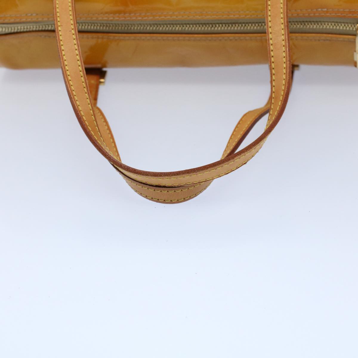 LOUIS VUITTON Monogram Vernis Bedford Hand Bag Beige M91006 LV th4049