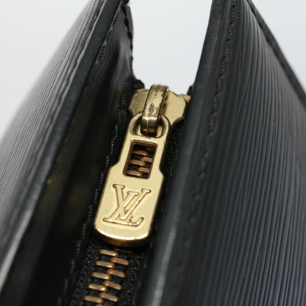 LOUIS VUITTON Epi Sac Triangle Hand Bag Black Noir M52092 LV th4052